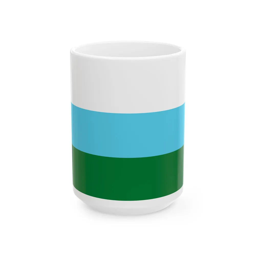 Flag of Omereque Bolivia (Bolivia) White Coffee Mug 15oz - Go Mug Yourself