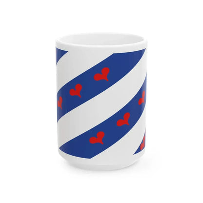 Flag of Ommelanden 1474 - 1555 (Netherlands) White Coffee Mug 15oz - Go Mug Yourself