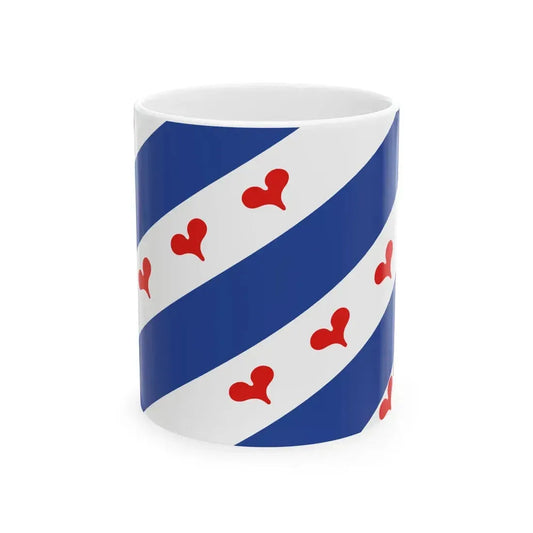 Flag of Ommelanden 1555 - c.1582 (Netherlands) White Coffee Mug 11oz - Go Mug Yourself