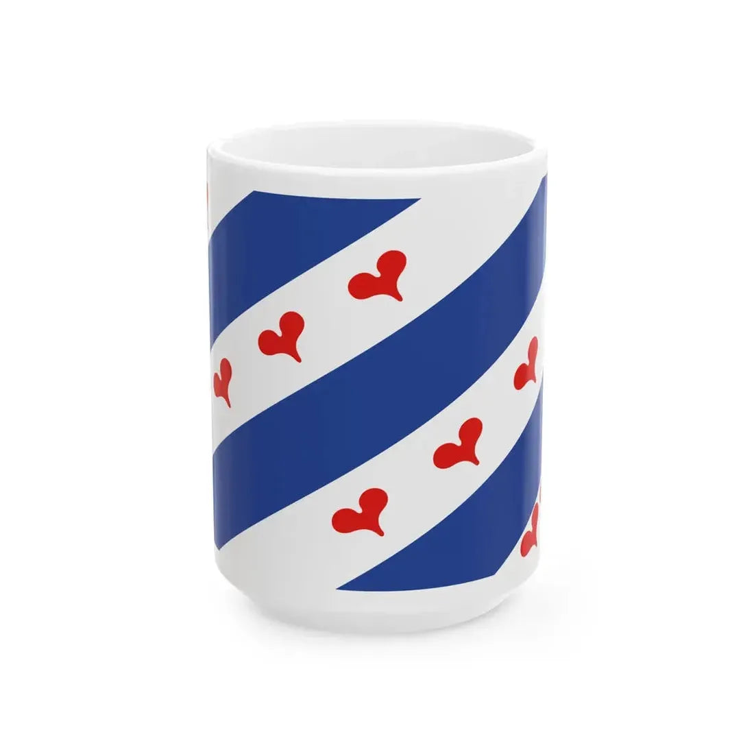 Flag of Ommelanden 1555 - c.1582 (Netherlands) White Coffee Mug 15oz - Go Mug Yourself