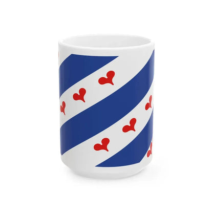 Flag of Ommelanden 1555 - c.1582 (Netherlands) White Coffee Mug 15oz - Go Mug Yourself