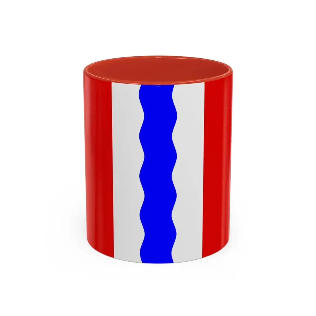 Flag of Omsk Oblast Russia - Accent Coffee Mug 11oz Red - Go Mug Yourself