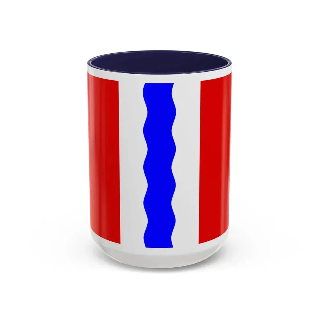 Flag of Omsk Oblast Russia - Accent Coffee Mug 15oz Navy - Go Mug Yourself