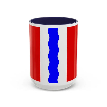Flag of Omsk Oblast Russia - Accent Coffee Mug 15oz Navy - Go Mug Yourself
