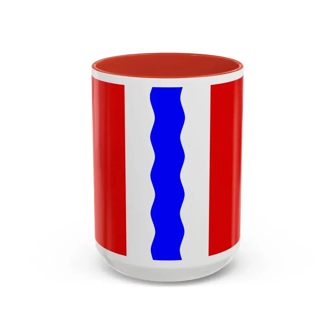 Flag of Omsk Oblast Russia - Accent Coffee Mug 15oz Red - Go Mug Yourself