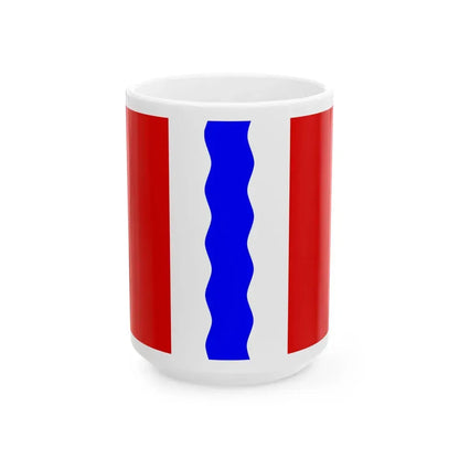 Flag of Omsk Oblast (Russia) White Coffee Mug 15oz - Go Mug Yourself