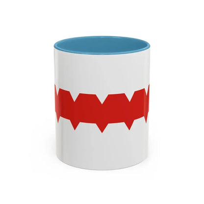 Flag of Omsk Russia - Accent Coffee Mug 11oz Light Blue - Go Mug Yourself