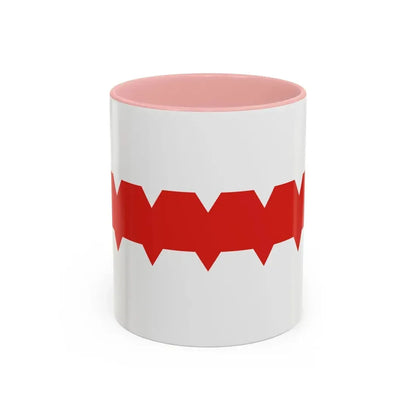 Flag of Omsk Russia - Accent Coffee Mug 11oz Pink - Go Mug Yourself