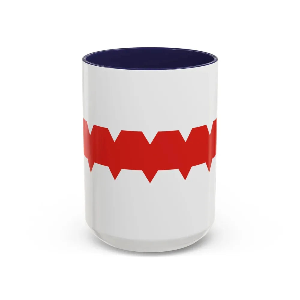 Flag of Omsk Russia - Accent Coffee Mug 15oz Navy - Go Mug Yourself
