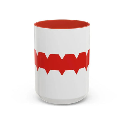 Flag of Omsk Russia - Accent Coffee Mug 15oz Red - Go Mug Yourself