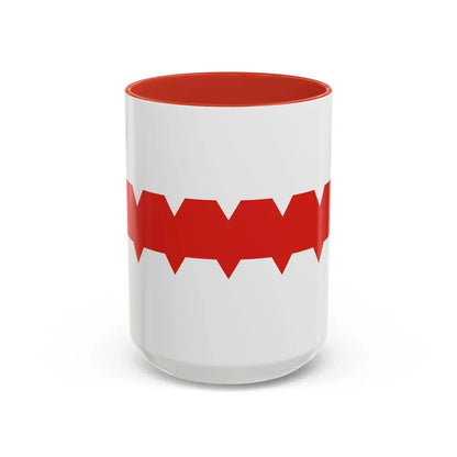Flag of Omsk Russia - Accent Coffee Mug 15oz Red - Go Mug Yourself