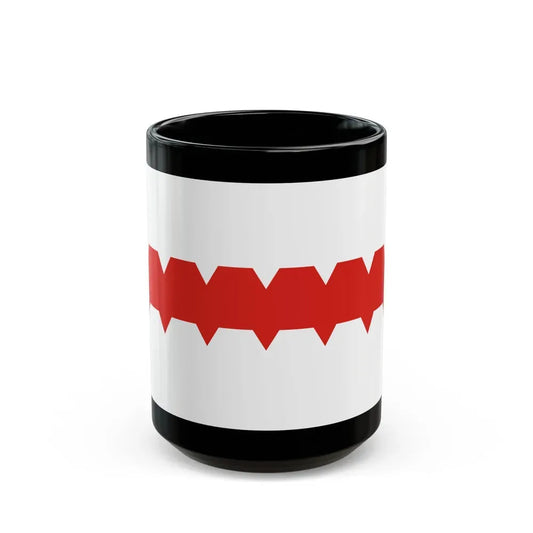 Flag of Omsk Russia - Black Coffee Mug 15oz - Go Mug Yourself