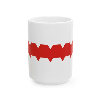 Flag of Omsk Russia - White Coffee Mug 15oz - Go Mug Yourself
