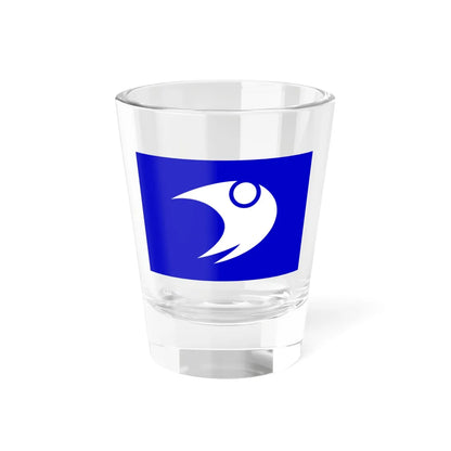 Flag of Ondo Hiroshima 1979-2005 (Japan) Shot Glass 1.5oz 1.5oz - Go Mug Yourself