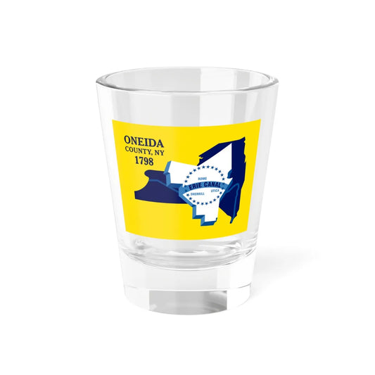 Flag of Oneida County New York (United States) Shot Glass 1.5oz 1.5oz - Go Mug Yourself