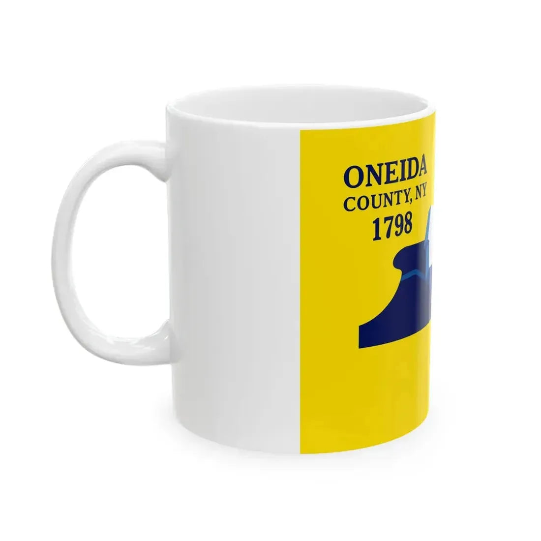 Flag of Oneida County New York (United States) White Coffee Mug - Go Mug Yourself