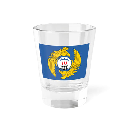Flag of Ongudaysky District (Russia) Shot Glass 1.5oz 1.5oz - Go Mug Yourself