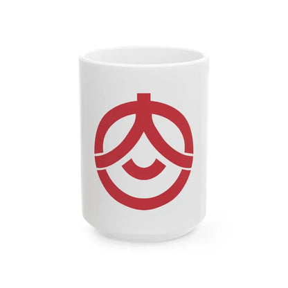 Flag of Onjuku Chiba (Japan) White Coffee Mug 15oz - Go Mug Yourself