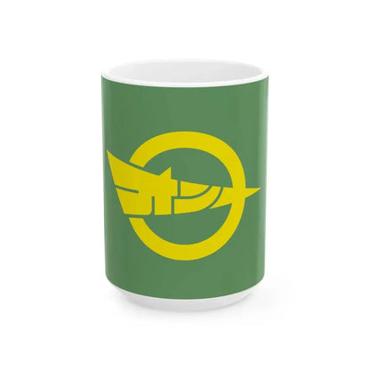 Flag of Onna Okinawa (Japan) White Coffee Mug 15oz - Go Mug Yourself