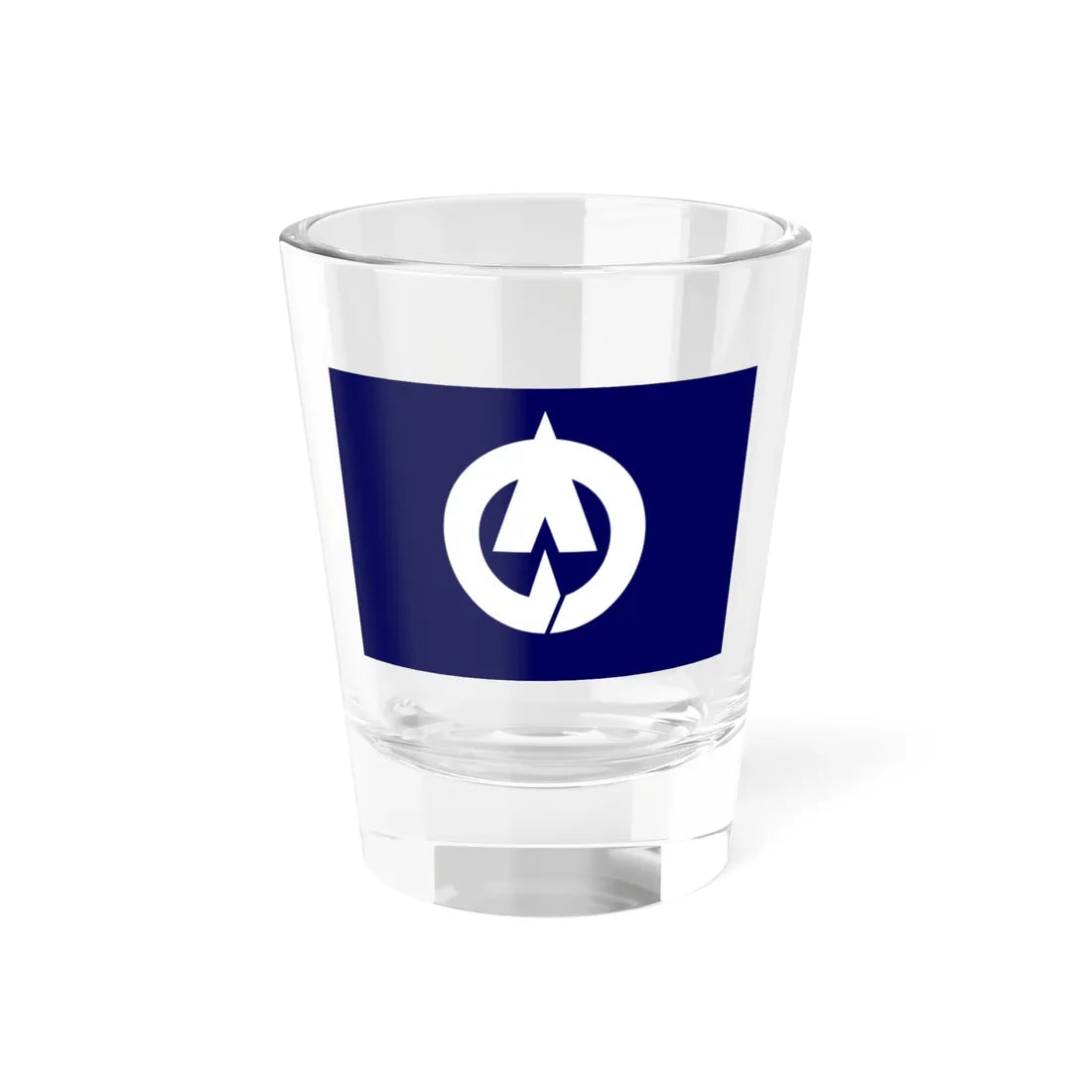 Flag of Onohara Kagawa 1970-2005 (Japan) Shot Glass 1.5oz 1.5oz - Go Mug Yourself