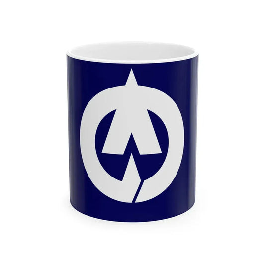 Flag of Onohara Kagawa 1970-2005 (Japan) White Coffee Mug 11oz - Go Mug Yourself