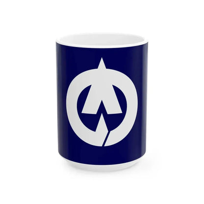 Flag of Onohara Kagawa 1970-2005 (Japan) White Coffee Mug 15oz - Go Mug Yourself