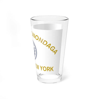 Flag of Onondaga County New York (United States) Pint Glass 16oz - Go Mug Yourself