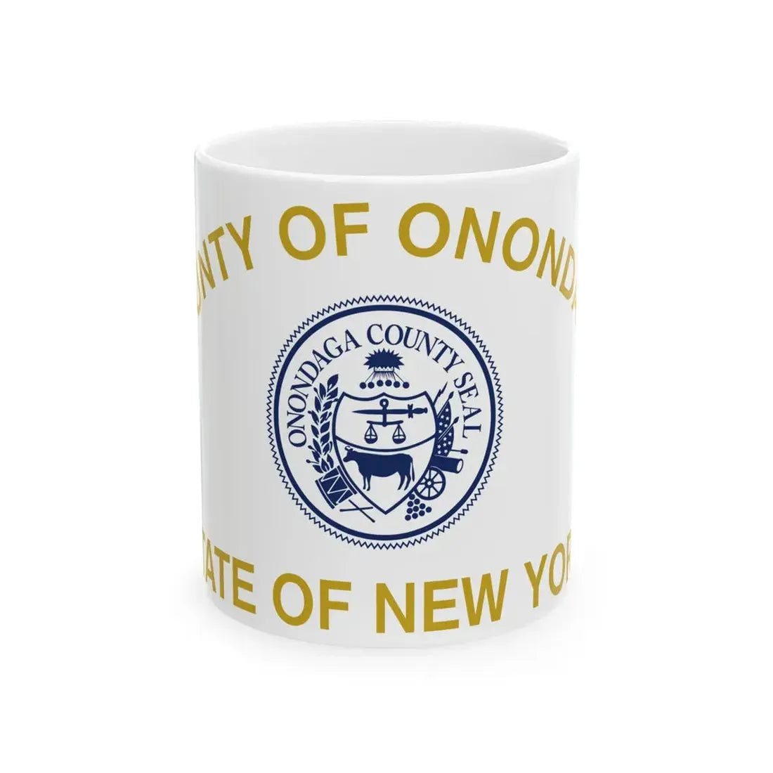 Flag of Onondaga County New York (United States) White Coffee Mug 11oz - Go Mug Yourself