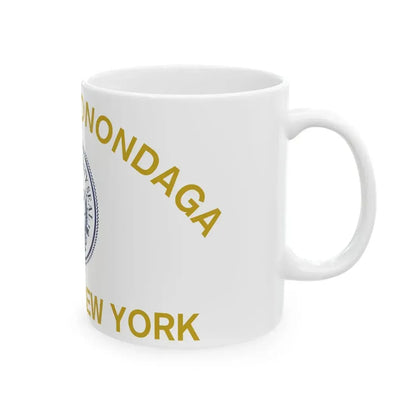 Flag of Onondaga County New York (United States) White Coffee Mug - Go Mug Yourself