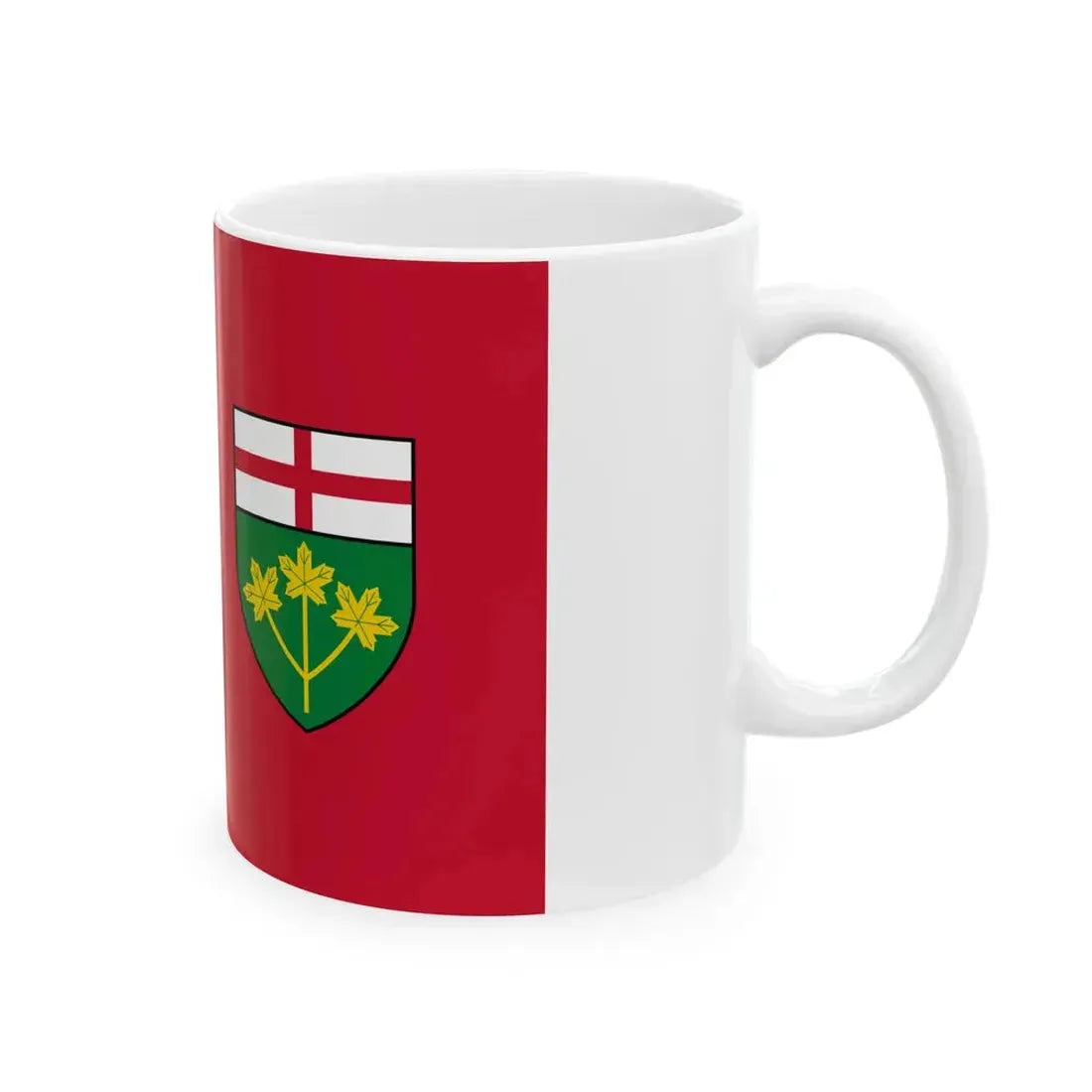 Flag of Ontario 3-2 (Canada) White Coffee Mug - Go Mug Yourself