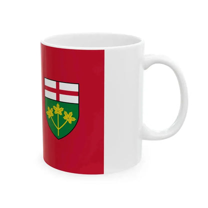 Flag of Ontario 3-2 (Canada) White Coffee Mug - Go Mug Yourself
