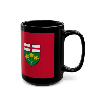 Flag of Ontario Canada - Black Coffee Mug-Go Mug Yourself