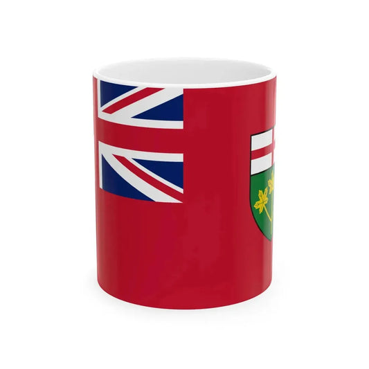 Flag of Ontario (Canada) White Coffee Mug 11oz - Go Mug Yourself