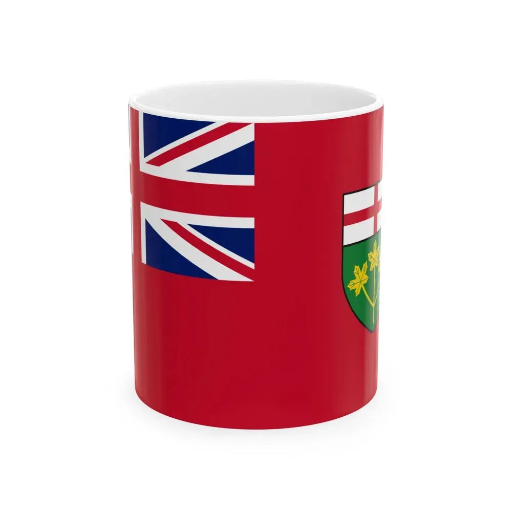 Flag of Ontario Canada - White Coffee Mug 11oz - Go Mug Yourself