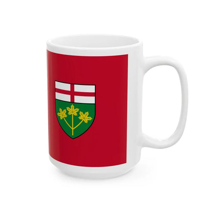 Flag of Ontario Canada - White Coffee Mug-Go Mug Yourself