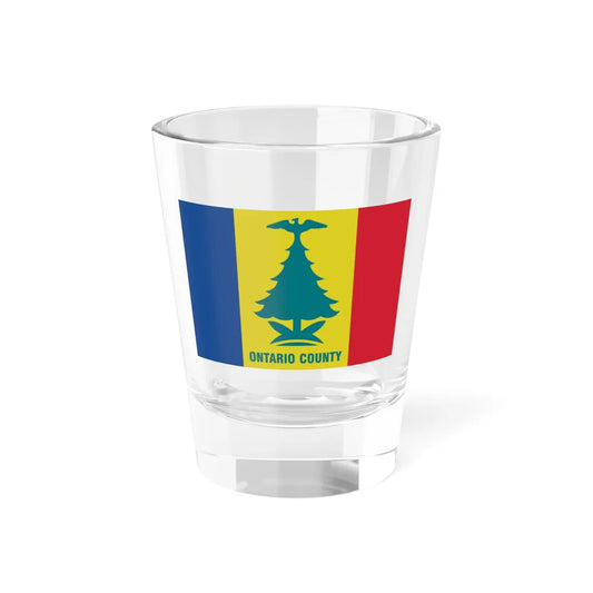 Flag of Ontario County New York (United States) Shot Glass 1.5oz 1.5oz - Go Mug Yourself