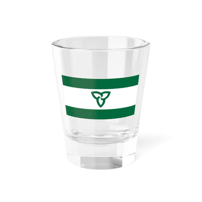 Flag of Ontario Green Ensign (Canada) Shot Glass 1.5oz 1.5oz - Go Mug Yourself