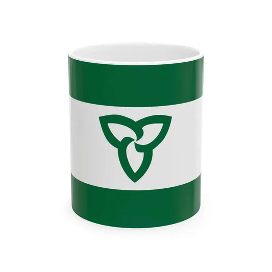 Flag of Ontario Green Ensign (Canada) White Coffee Mug 11oz - Go Mug Yourself