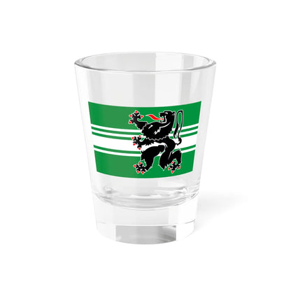 Flag of Oost-Vlaanderen (Belgium) Shot Glass 1.5oz 1.5oz - Go Mug Yourself