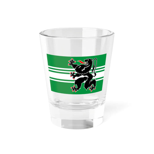 Flag of Oost-Vlaanderen (Belgium) Shot Glass 1.5oz 1.5oz - Go Mug Yourself