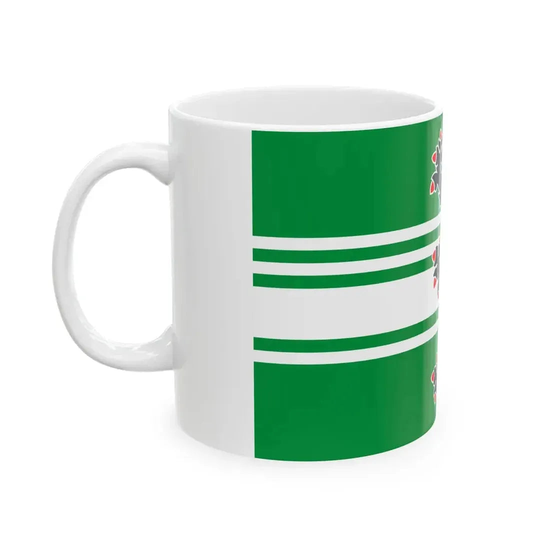 Flag of Oost-Vlaanderen (Belgium) White Coffee Mug - Go Mug Yourself