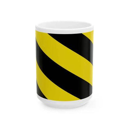 Flag of Oosterzele (Belgium) White Coffee Mug 15oz - Go Mug Yourself