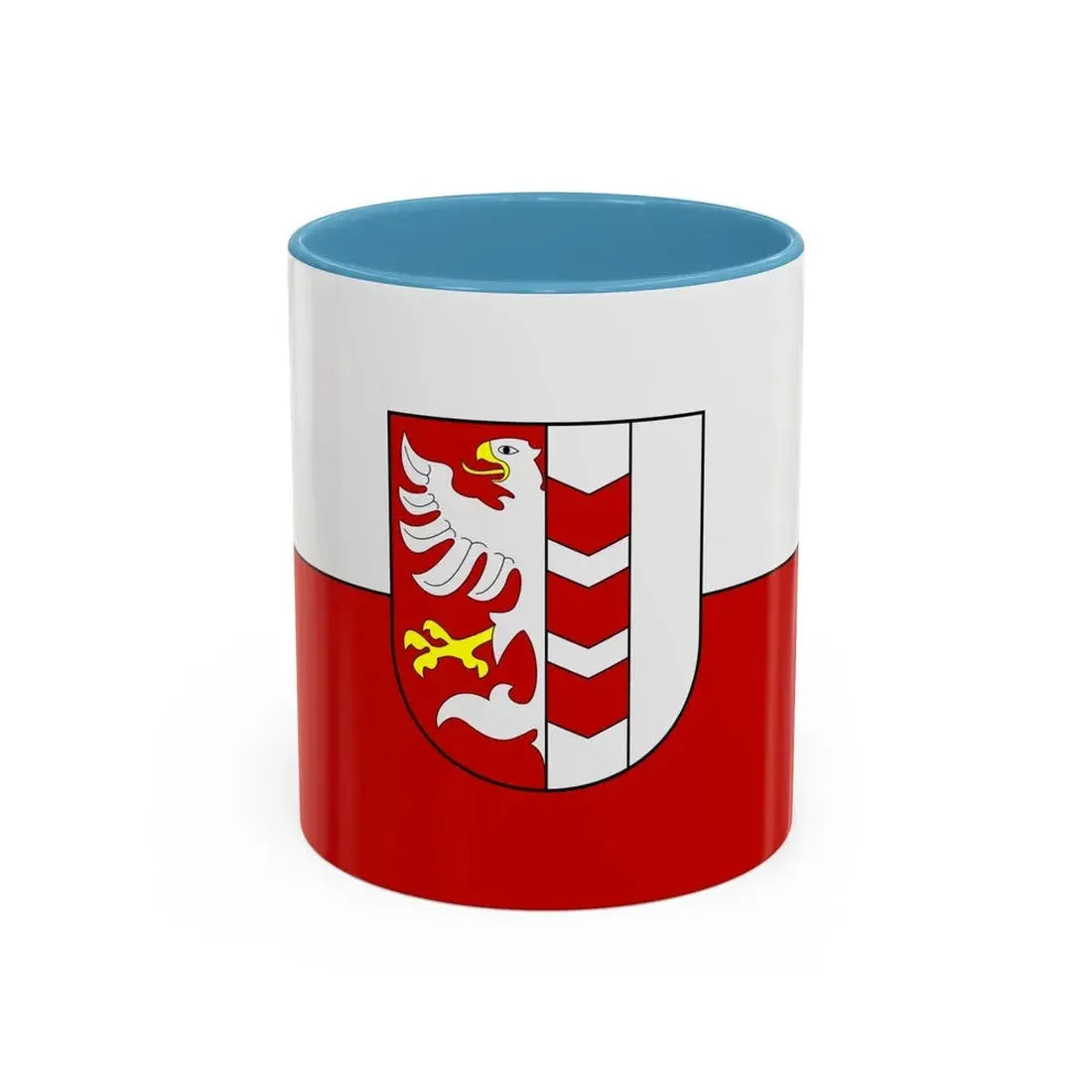 Flag of Opava Czech Republic - Accent Coffee Mug 11oz Light Blue - Go Mug Yourself