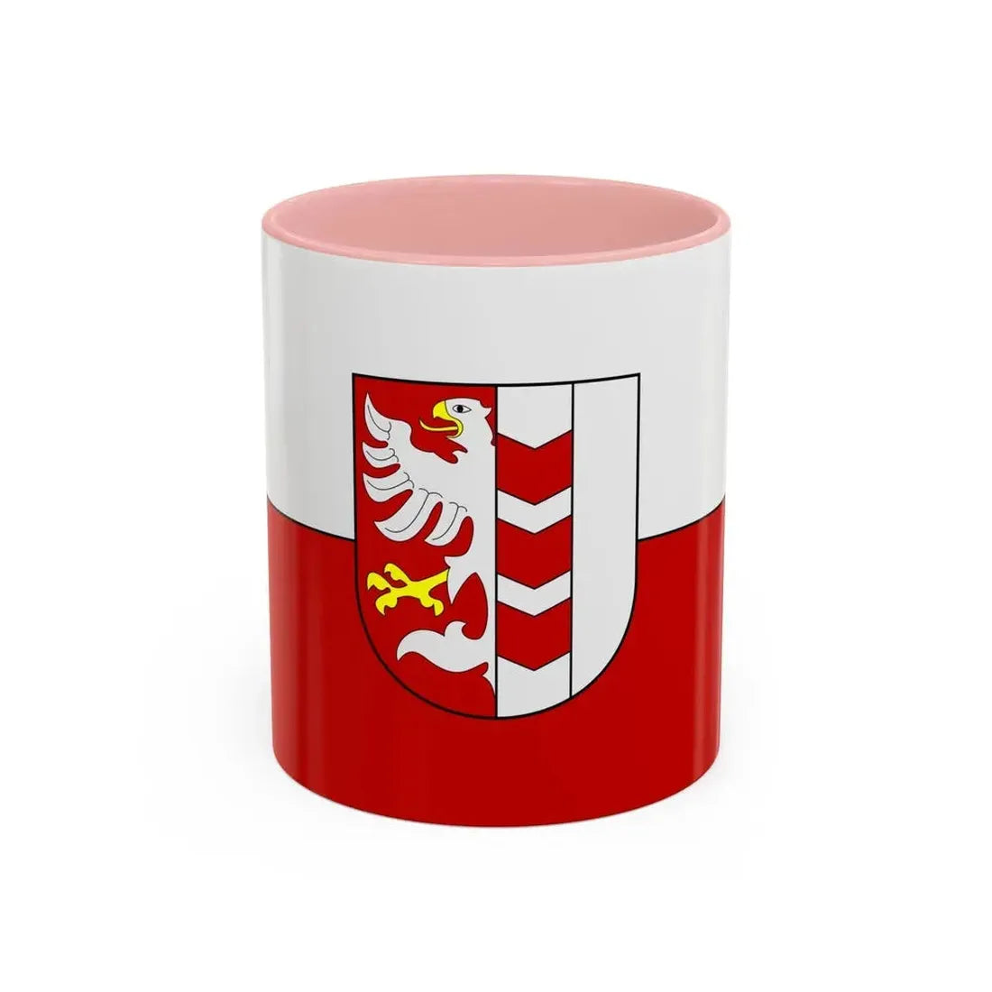 Flag of Opava Czech Republic - Accent Coffee Mug 11oz Pink - Go Mug Yourself