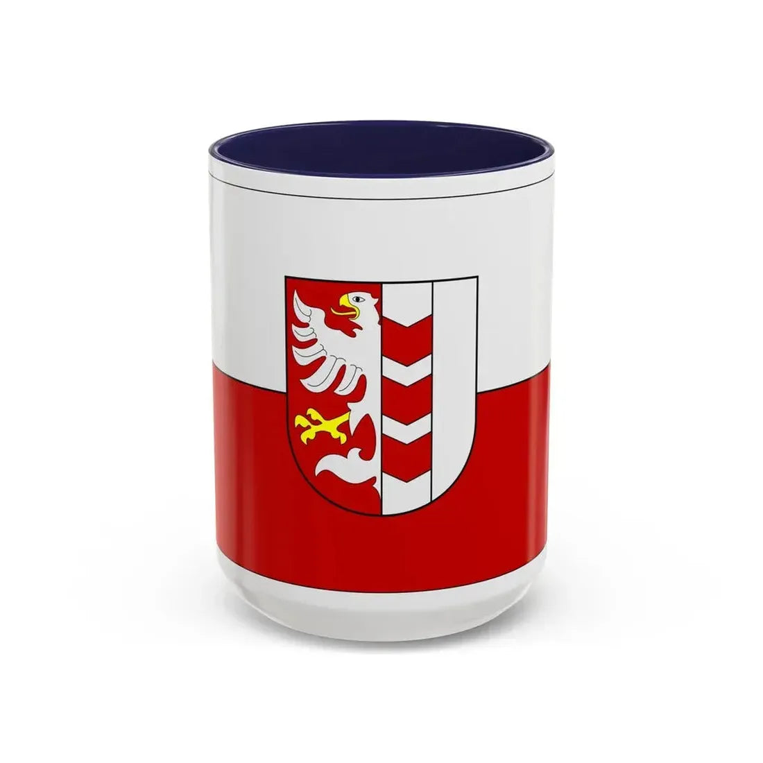 Flag of Opava Czech Republic - Accent Coffee Mug 15oz Navy - Go Mug Yourself