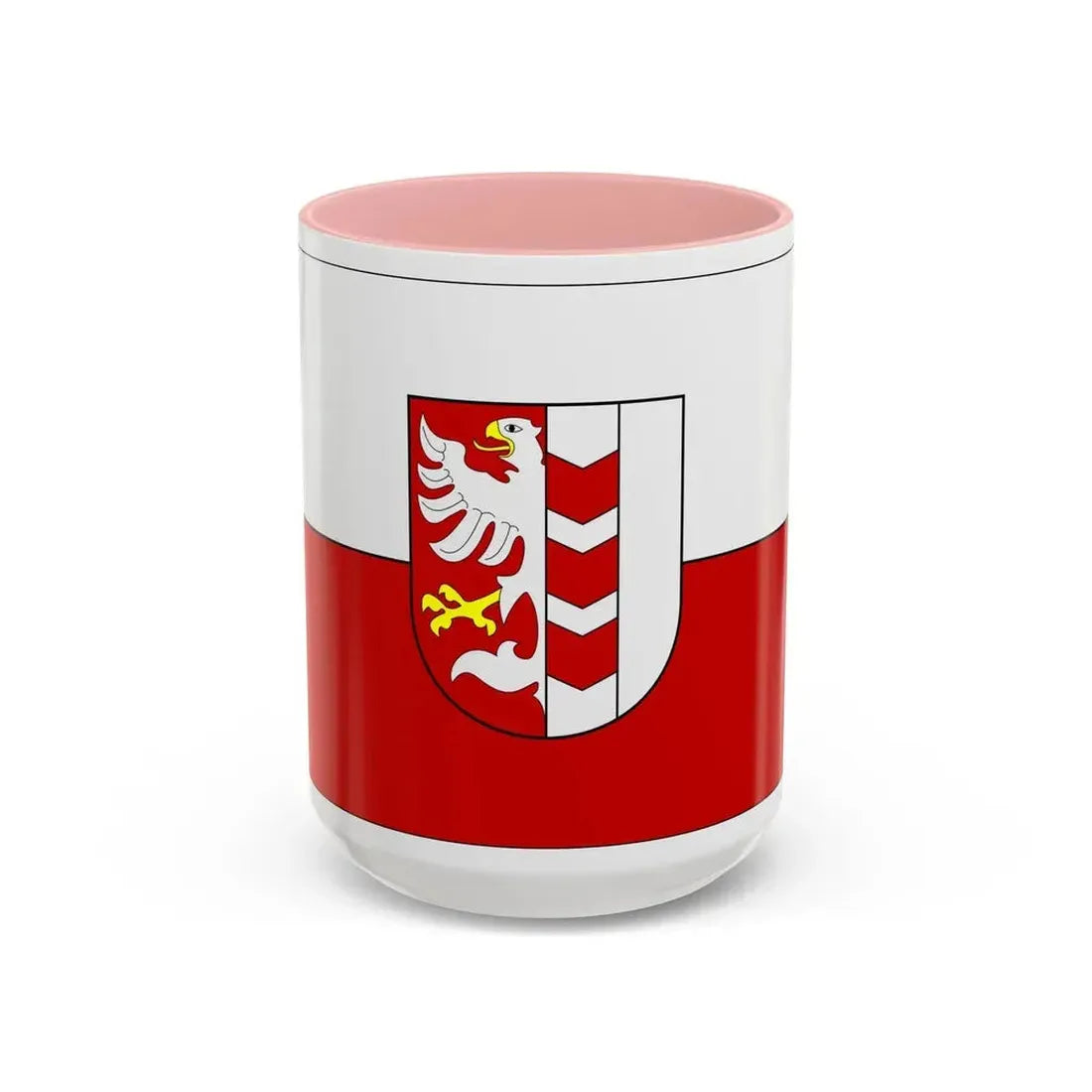 Flag of Opava Czech Republic - Accent Coffee Mug 15oz Pink - Go Mug Yourself