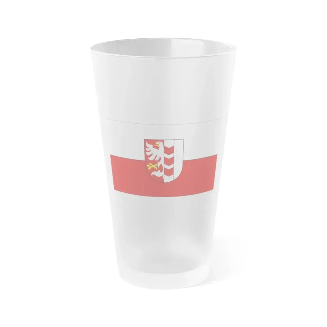 Flag of Opava Czech Republic - Frosted Pint Glass 16oz 16oz Frosted - Go Mug Yourself
