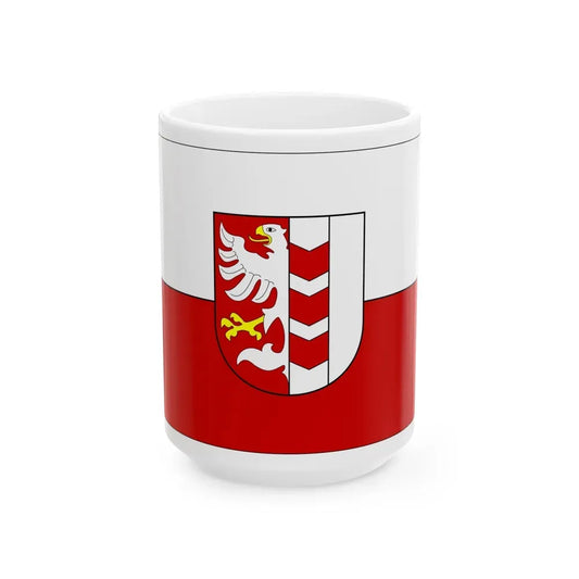 Flag of Opava Czech Republic - White Coffee Mug 15oz - Go Mug Yourself
