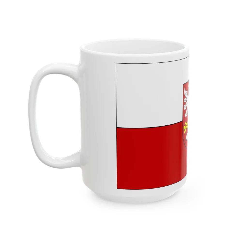 Flag of Opava Czech Republic - White Coffee Mug-Go Mug Yourself