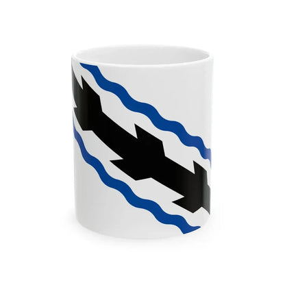 Flag of Opglabbeek (Belgium) White Coffee Mug 11oz - Go Mug Yourself